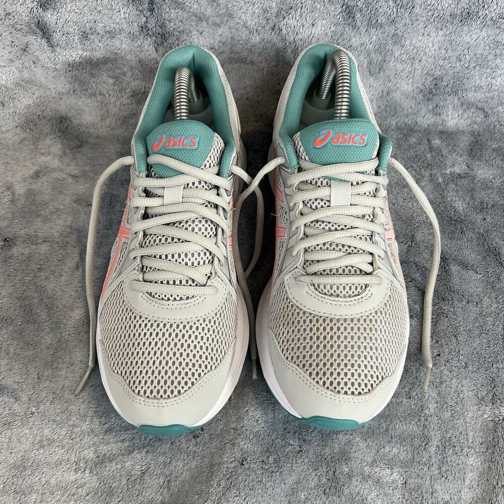 ASICS JOLT 2 WOMENS SIZE 10 WIDE SILVER CORAL RUNNING SHOE SNEAKER 1012A188